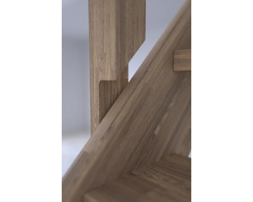 Detalj av en trätrappa