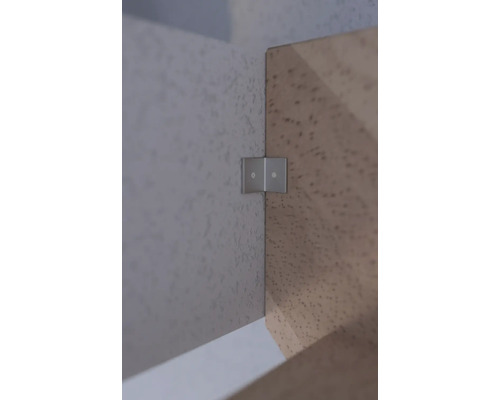 Hörnkontakt för att ansluta två möbeldelar