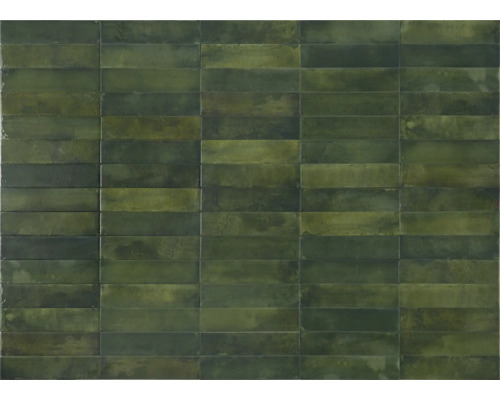 Rektangulära gröna plattor sida vid sida