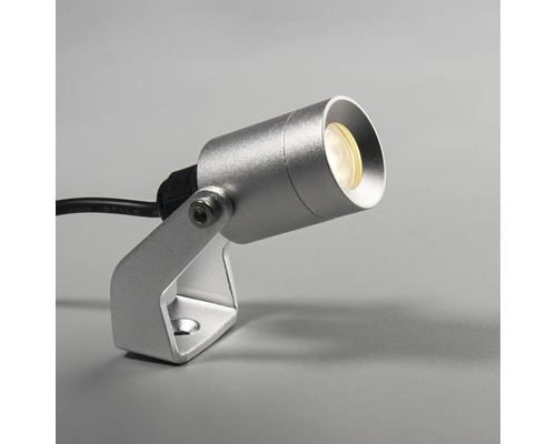 Silverfärgad trädgårdsstrålkastare för utomhusbelysning