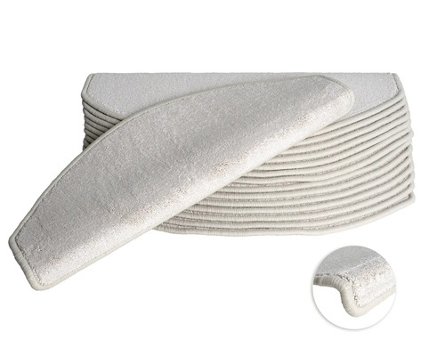 Trappstegsmatta Ultra twist beige 28x65cm 15-pack Trappsteg av matta, set