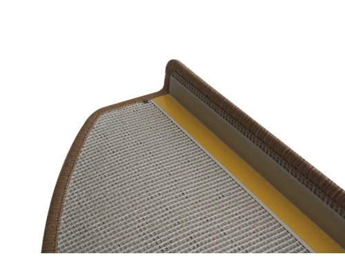 Detalj av en trappa med matta