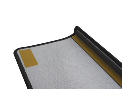 Detaljvy av en dörrmatta med limyta