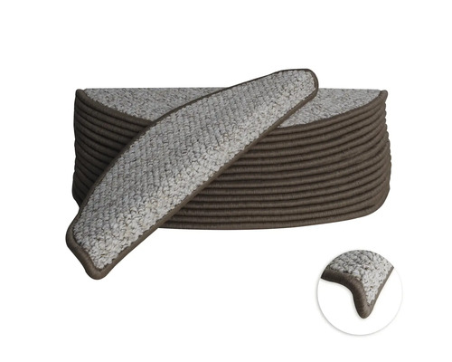 Trappstegsmatta Massiv beige 20x56cm 15-pack Trappstegsmatta för trappor