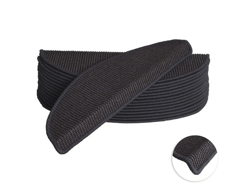 Trappstegsmatta Sisal svart 20x56cm 15-pack Trappmattor av textil i en stapel