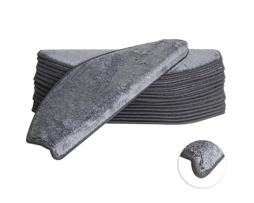 Trappstegsmatta Sweet antracit 28x65cm 15-pack Trappstegsmattor i en stapel