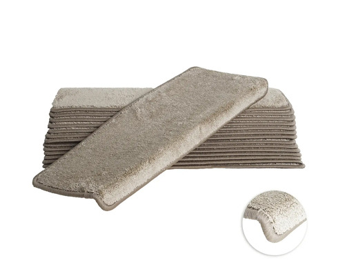Trappstegsmatta Sweet beige 28x65cm 15-pack Set trappmattor för trappor