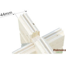 Friggebod PALMAKO Ines 13,7m² Slide Plus vit/transparent
