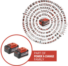 Einhell Power X-Change batteri och tillhörande verktyg