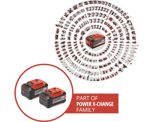 Einhell Power X-Change batteri och tillhörande verktyg