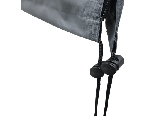 Närbild av ett skydd med dragsko