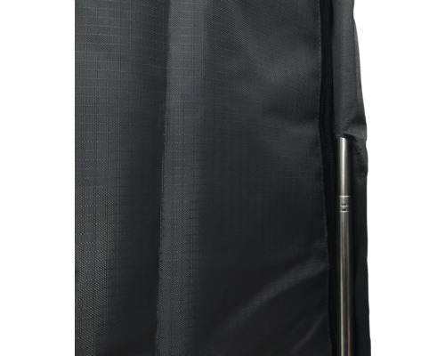 Skydd med dragkedja och stång