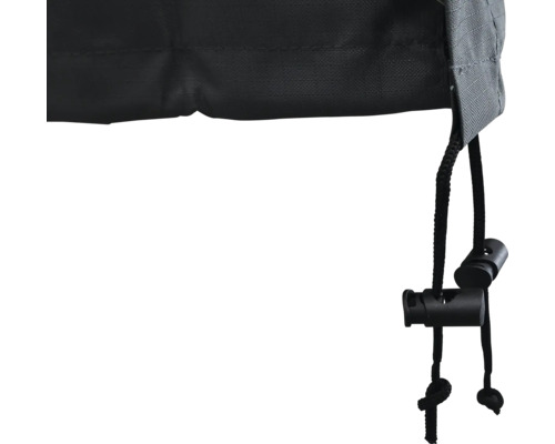 Skydd med dragsko för fastsättning