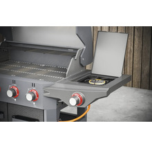 Gasolgrill med sidobrännare och grillgaller