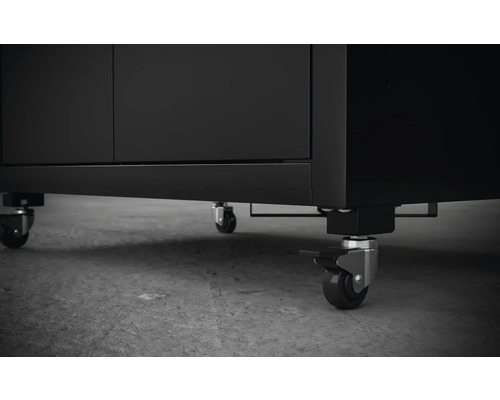 Mobilt underskåpselement med hjul för verkstad