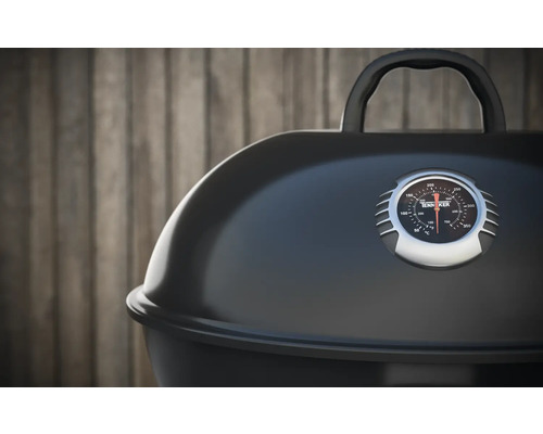Klotgrill med temperaturmätare