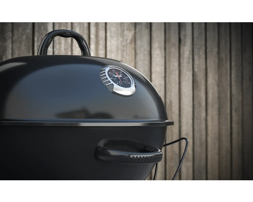 Grill med lock och termometer