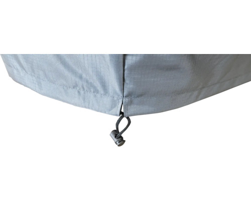 Detaljbild av ett skydd med dragsko för fastsättning