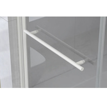 Detalj av en duschkabin med handtag