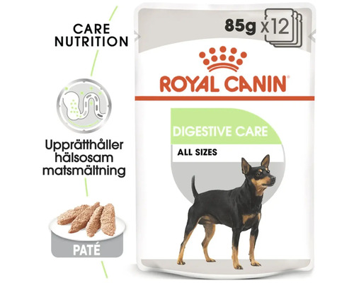 Royal Canin Digestive Care hundfoder, 85 gram förpackning med tolv stycken