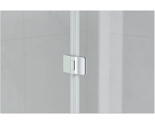 Detaljvy av duschkabinbeslag