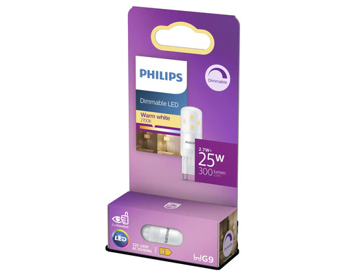 Philips LED-lampa, dimbar, G9-sockel