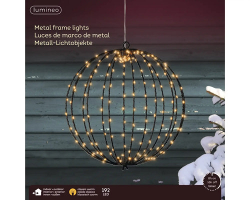 Metall-ljusobjekt med 192 lysdioder för inomhus- och utomhusbruk