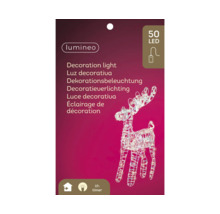 Dekorationsbelysning med hjortmotiv och 50 LED