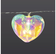 Hjärtformad ljusslinga med transparent hölje