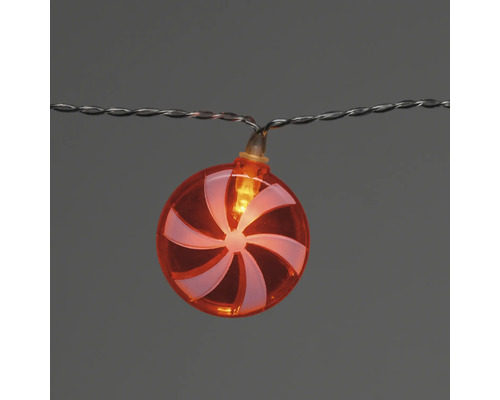 Ljusslinga med godisdekoration