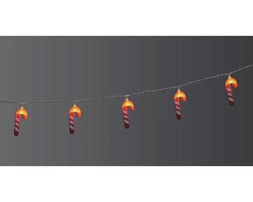 Julgransbelysning med polkagrisar för juldekoration