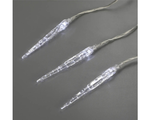 Ljusslinga med istappar