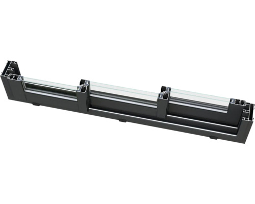 Tvärsnitt av en fönsterkarm med isolerglas