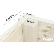 Attefallshus PALMAKO Andrea 17,1m² Slide Plus vit/transparent