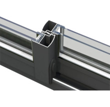 Attefallshus PALMAKO Andrea 17,1m² Slide Plus vit/transparent