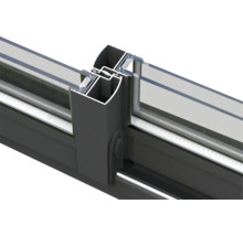 Attefallshus PALMAKO Andrea 17,1+7,9m² Slide Plus vit/transparent