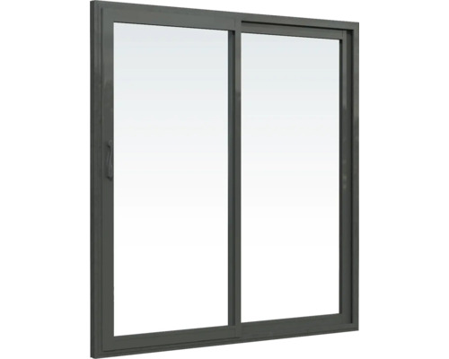 Skjutfönster med två bågar och karm