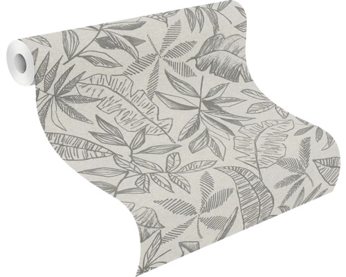 Tapetrulle med växtmönster