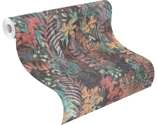 Tapetrulle med växtmönster