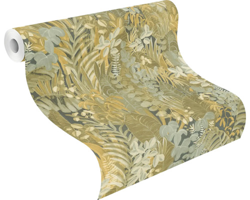 Tapetrulle med växtmönster