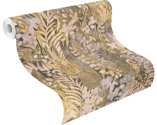 Tapetrulle med bladmönster