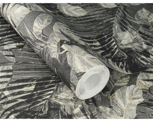 Tapetrulle med bladmönster