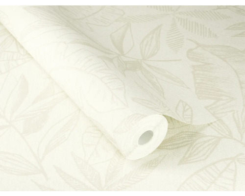 Rulle papperstapet med bladmönster