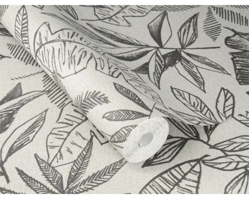 Tapetrulle med bladmönster