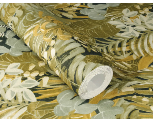 Tapetrulle med bladmönster