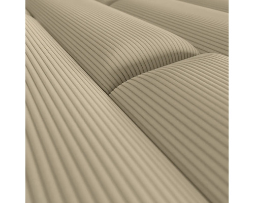 Närbild av en ribbad klädselstruktur