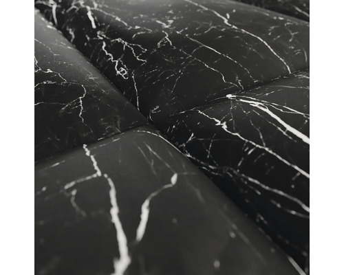 Närbild av en film med marmormönster.