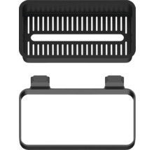 Svart duschkorg för väggmontering