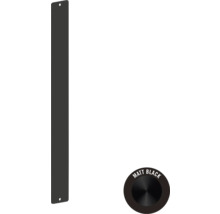 Mattsvart dörrhandtag med monteringstillbehör