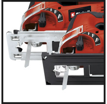 Två sticksågar med sågblad och hastighetsreglage.